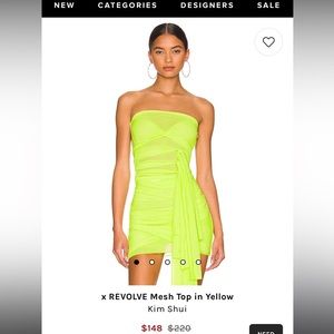 Kim Shui Neon Mesh set: Top & Skort
